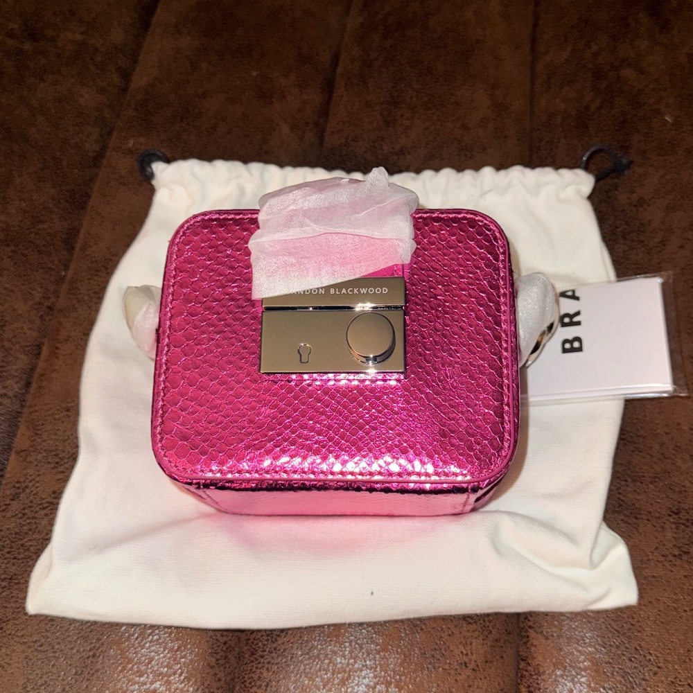 Brand New Brandon Blackwood Pink mini Caro bag